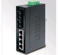 Planet switch ISW-621T, průmysl.verze 4x10/100+2x100BaseFX (SC) MM 2km, DIN, IP30, -40 až 70°C, 12-48V