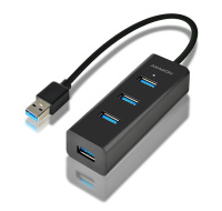 AXAGON HUE-S2B, 4x USB 3.0 CHARGING hub, micro USB nap. konektor, kabel USB-A 30cm