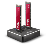 BAZAR AXAGON ADSA-M2C, USB-C 3.2 Gen 2 -  2x M.2 NVMe SSD CLONE MASTER dokovací stanice - ROZBALENO
