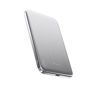 BMX SolidSafe™ Air Titanium 5K Qi2 Wireless Magnetic Power Bank, Silver