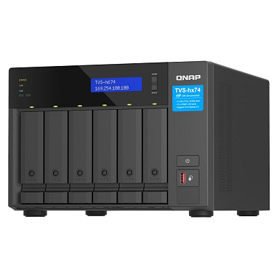 QNAP TVS-h474-i3-8G (4C/i3-12100/4,3GHz/8GBRAM/4xSATA/2x2,5GbE/2xM.2/3xUSB3.2/1xHDMI/2xPCIe)