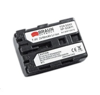 Braun akumulátor SONY NP-FM70, QM71, 3240mAh