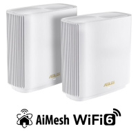 ASUS ZenWifi XT8 v2 2-pack white Wireless AX6600 Wifi 6 Tri-Band Gigabit Mesh system