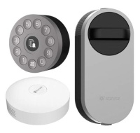 Ezviz  - Set Chytrého dveřního zámku (DL01S) + Klávesnice (DL01CP) + HUB (A3) (CS-DL01S/DL01CP/A3-BK)