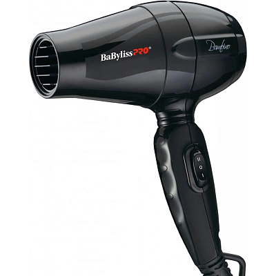 BaByliss PRO BAB5510E mini fén, 1200 W, duální napětí, difuzér, koncentrátor, černý