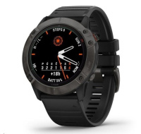 Garmin epix Pro (Gen 2) Glass - 51 mm - Gray / Black Silicone Band EU