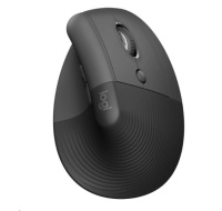 Logitech Lift Vertical Ergonomic Mouse, graphite/black