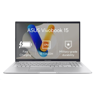 ASUS NTB Vivobook 15 (X1502VA-BQ1364W), i5-13420H, 15.6" FHD, 16GB, 512GB SSD, UHD, W11 Home, Cool Silver