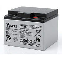 Baterie - YUVOLT Y24-12FR (12V; 24Ah; závit M5; životnost 3-5let)