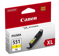 Canon CARTRIDGE CLI-551Y XL žlutá pro Pixma iP, Pixma iX, Pixma MG a Pixma MX 6850, 725x, 925, 8750 (695 str.)