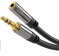 PREMIUMCORD prodlužovací kabel, Jack 3.5mm - Jack 3.5mm M/F 3m