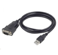 GEMBIRD Kabel adapter USB-serial 1,5m 9 pin (com), černý