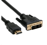 C-TECH kabel HDMI-DVI, M/M, 1,8m