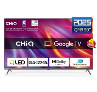 CHiQ U50QST TV 50", UHD, QLED, ultratenká, Google TV, DLG 120 Hz, Dolby Audio, Frameless, metalická