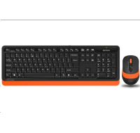 A4tech FG1010 FSTYLER set bezdr. klávesnice + myši, oranžová barva