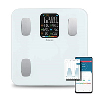 Salente MaxFit, chytrá osobní diagnostická fitness váha, Bluetooth, bílá