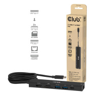 Club3D hub USB-C, 7-in-1 hub s 2x USB, 1xHDMI, 1xUSB-C PD, RJ45, microSD/SD, 140W, 4K60Hz