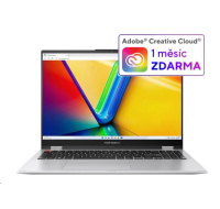ASUS NTB Vivobook Flip (TN3604YA-MC031W), R7-7730U, 16" 1920 x 1200, 16GB, 512GB SSD, Radeon Vega 7, W11 Home, Silver