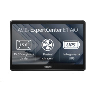 ASUS PC AiO ExpertCenter E1 (E1600WKAT-BA076M),N4500,15,6" FHD, 4GB,128GB SSD,Intel UHD,RS-232,No OS,UPS,Black