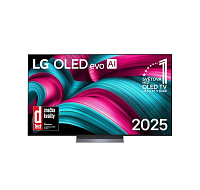 LG OLED65C54LA 65" 4K Smart TV, OLED evo, Perfect Black, webOS, AI Magic Remote, HDMI 2.1, USB, Wi-Fi, Bluetooth