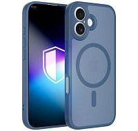 3mk ochranný kryt Misty MagCase Blue pro Apple iPhone 16
