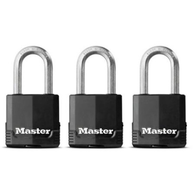 Master Lock Visací zámek z vrstvené oceli -  Excell - 48mm (3 ks / blistr)