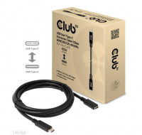 Club3D Prodlužovací kabel USB-C, 5Gbps, 60W(20V/3A), 4K60Hz (M/F), 1m