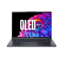 ACER NTB Swift Go 16 (SFG16-72-970B), Core Ultra 9 185H,16" 3200x2000,32GB,1TB SSD,Intel Arc,W11H,Steel Gray