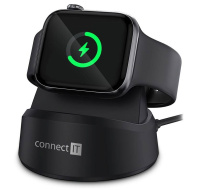 CONNECT IT Bezdrátová nabíječka WatchCharger pro Apple Watch, Černá