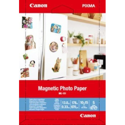 Canon magnetický fotopapír  (MG-101) 10x15cm, 5 listů v balení