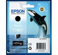 EPSON ink čer ULTRACHROME HD "Kosatka" - Photo Black - T7601 (25,9 ml)