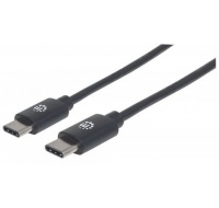 MANHATTAN kabel Hi-Speed USB-C, Type-C Male to Type-C Male, 3m, černý