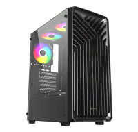 VeinX case OD15A-BK, ATX, Průhledná bočnice, Černá