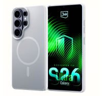 3mk ochranný kryt Smoke MagCase White pro Samsung Galaxy S26 Ultra