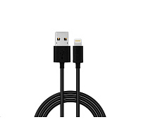 WG - Datový kabel Lightning MFI na USB-A, 2 metry, černá