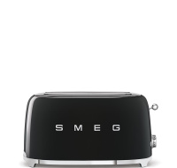 Smeg TSF02BLEU, toustovač / topinkovač, 4 toasty, 6 úrovní opékání, zásuvka na drobky, styl. 50. let, černý