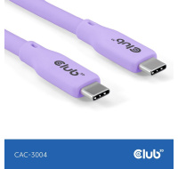 Club3D Kabel USB-C 4.0, 20Gbps, 4K60Hz, PD 240W, 2m, fialová