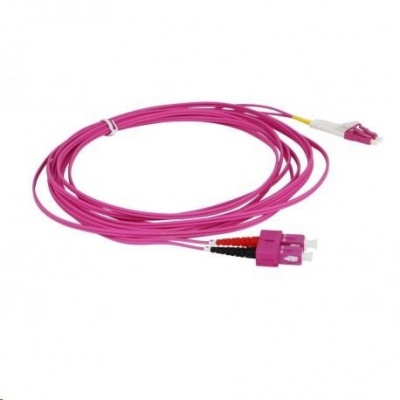 Duplexní patch kabel MM 50/125, OM4, SC-LC, LS0H, 10m