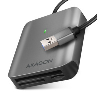 AXAGON CRE-S3, USB-A 3.2 Gen 1 - SUPERSPEED čtečka karet, 3-slot & lun SD/microSD/CF, podpora UHS-II