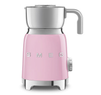 BAZAR - Smeg MFF11PKEU, napěňovač mléka, 500 W, 600 ml, horká čokoláda / mléko, lehká pěna, růžový - opraveno