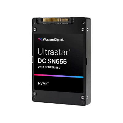 WD SSD 30.72TB Ultrastar DC SN655, PCIe Gen4, (R:6100, W:3400MB/s), RI-1DW/D BICS5 SE