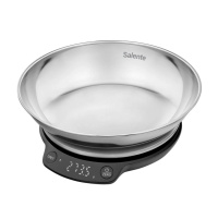 Salente Rimare, kuchyňská váha, 5 kg, nerezová mísa, černá/nerez