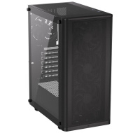 BAZAR - Endorfy skříň Ventum 200 Air/ 4x120mm PWM fan / 2xUSB / tvrzené sklo / černá - Poškozený obal
