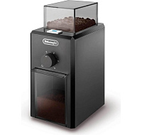 DeLonghi KG79 mlýnek na kávu, 110 W, 16 stupňů nastavení hrubosti, kontrolka, ocelové kameny, bezpečnostní systém, černý