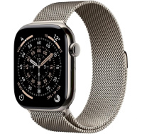 Apple Watch Series 11 GPS + Cellular 42mm Natural Titanium Case with Natural Milanese Loop
