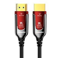 BAZAR - PREMIUMCORD Ultra High Speed HDMI 2.1 optický fiber kabel 8K@60Hz, zlacené 15m - Poškozený obal (Komplet)