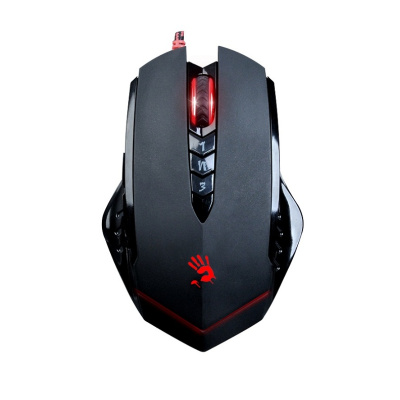 A4tech BLOODY V8 herní myš, až 3200DPI, V-Track technologie, 160KB paměť, USB, CORE 2, kovové podložky