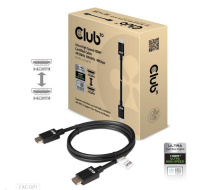 BAZAR - Club3D Kabel Ultra Rychlý HDMI™ Certifikovaný 4K 8K60Hz 48Gbps (M/M), 1m, 30 AWG - Poškozený obal (Komplet)