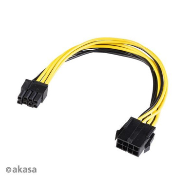 Rozbaleno - AKASA adaptér 12V ATX 8-Pin to PCIe 6+2 pin Adapter Cable