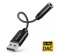 AXAGON ADA-HA, USB-A na 3.5mm jack Hi-Res DAC audio adaptér, 384kHz/32bit, stereo